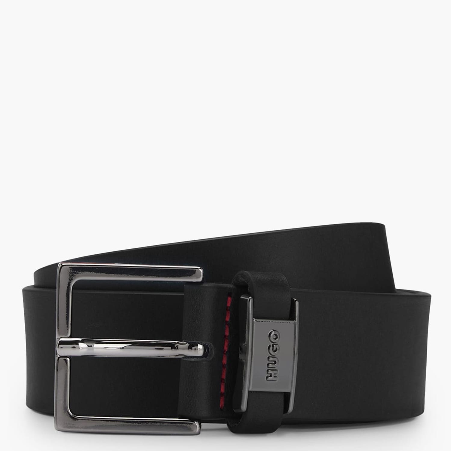 Men Belts Giove.Sz35 Black Leather Hugo