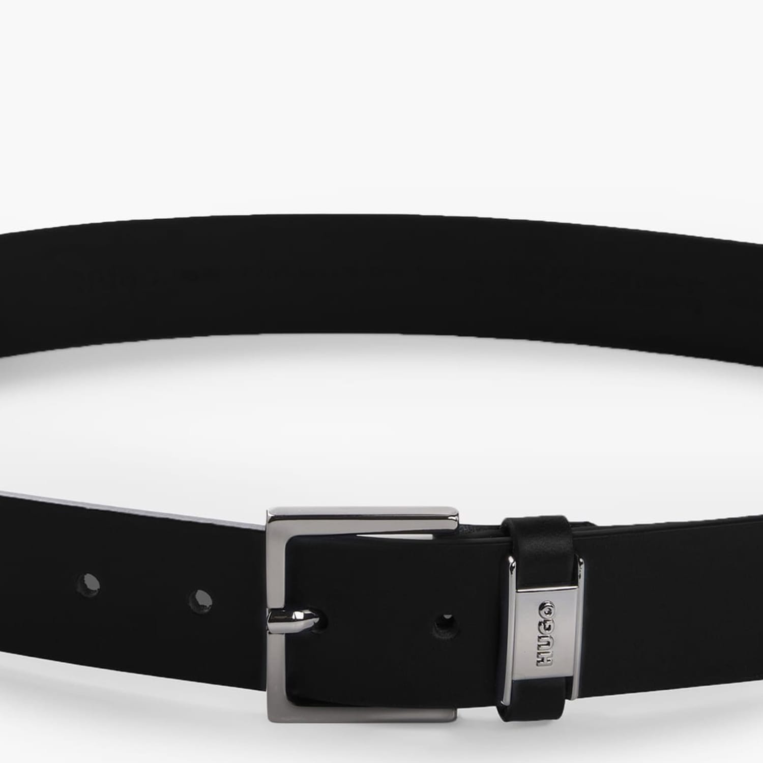 Men Belts Giove.Sz35 Black Leather Hugo