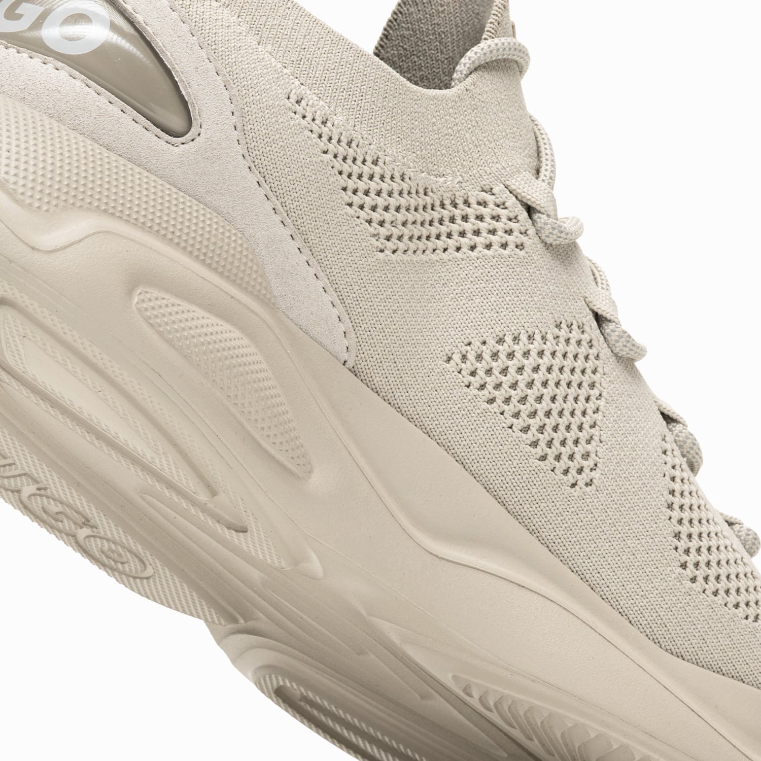 Hugo Leon.Runn.Kn Ανδρικό Παπούτσι Casual Hugo Leon.Runn.Kn-Beige