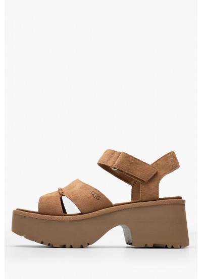 Γυναικείες Πλατφόρμες Χαμηλές 22305 Χρυσό ECOleather Tamaris