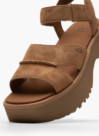 Γυναικείες Πλατφόρμες Χαμηλές 22305 Χρυσό ECOleather Tamaris