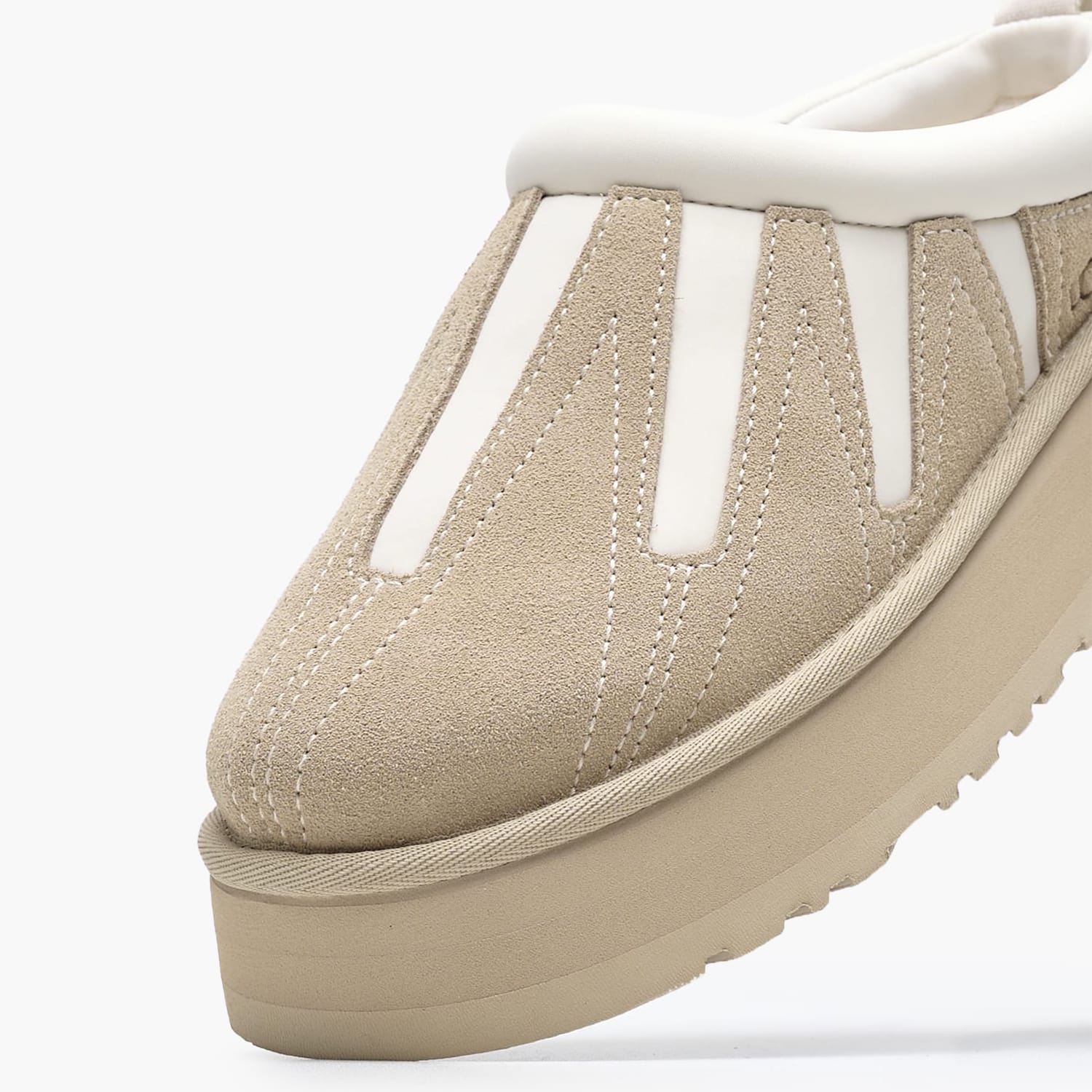 Γυναικεία Mules 1167655 Μπεζ Δέρμα Καστόρι-Ύφασμα UGG