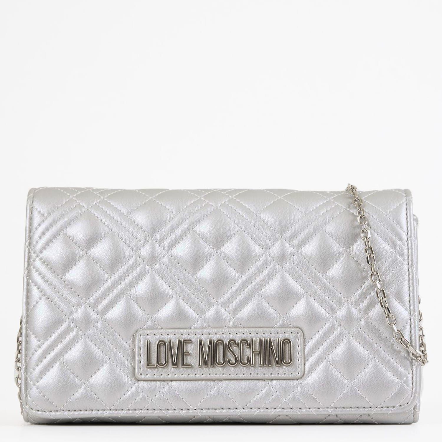 Γυναικείες Τσάντες JC4079 Ασημί ECOleather Love Moschino