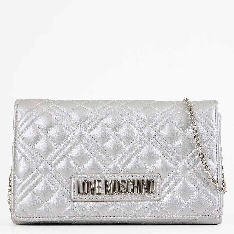 Γυναικείες Τσάντες JC4079 Ασημί ECOleather Love Moschino