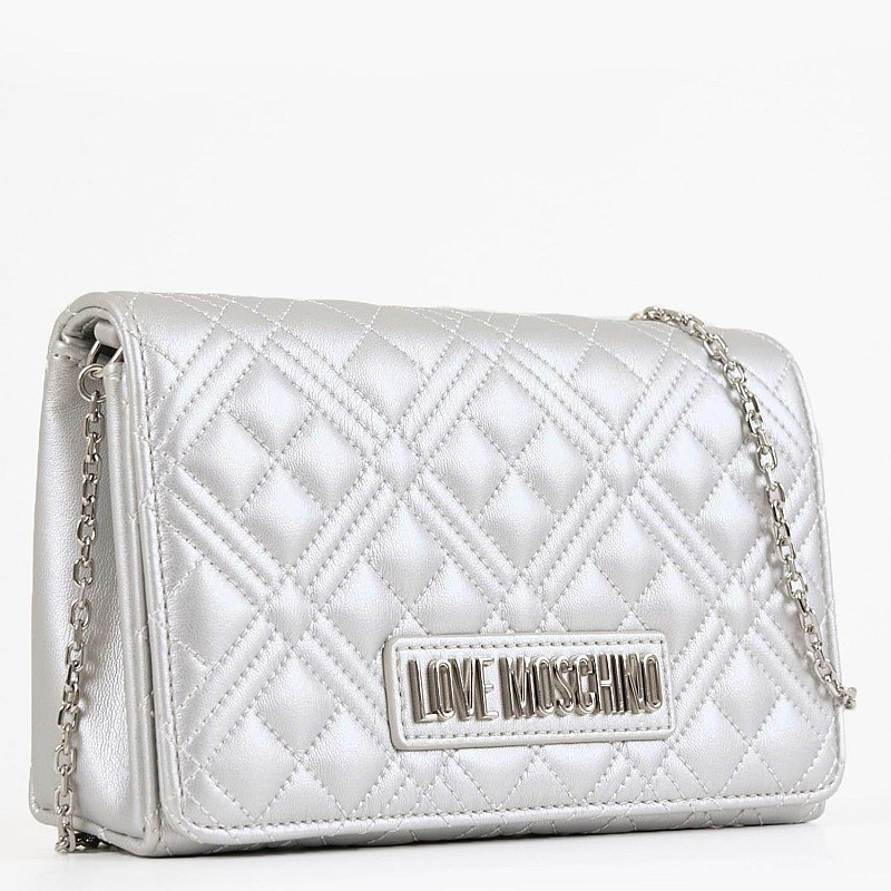 Γυναικείες Τσάντες JC4079 Ασημί ECOleather Love Moschino