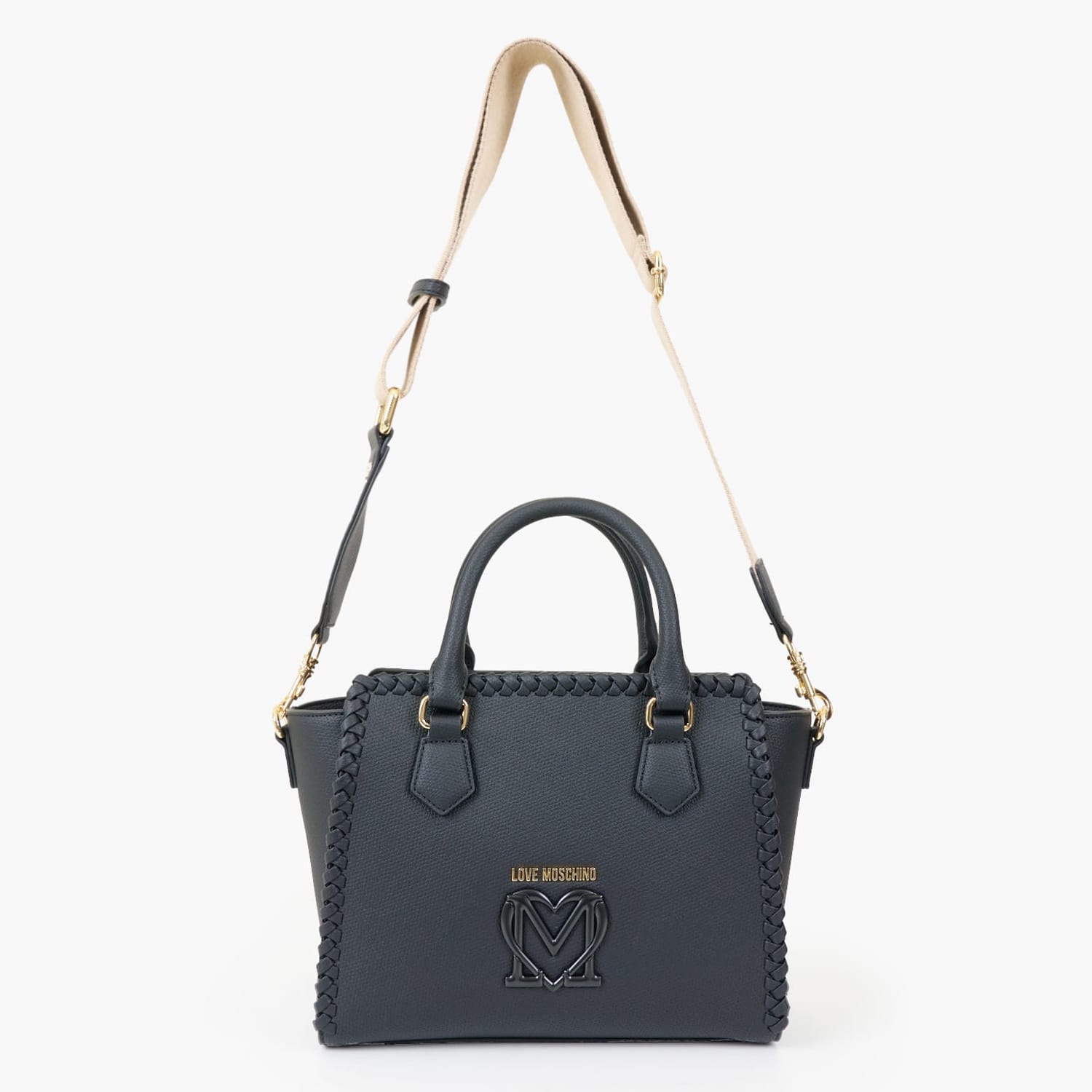 Γυναικείες Τσάντες JC4126 Μαύρο ECOleather Love Moschino Γυναικείες Τσάντες JC4126 Μαύρο ECOleather Love Moschino