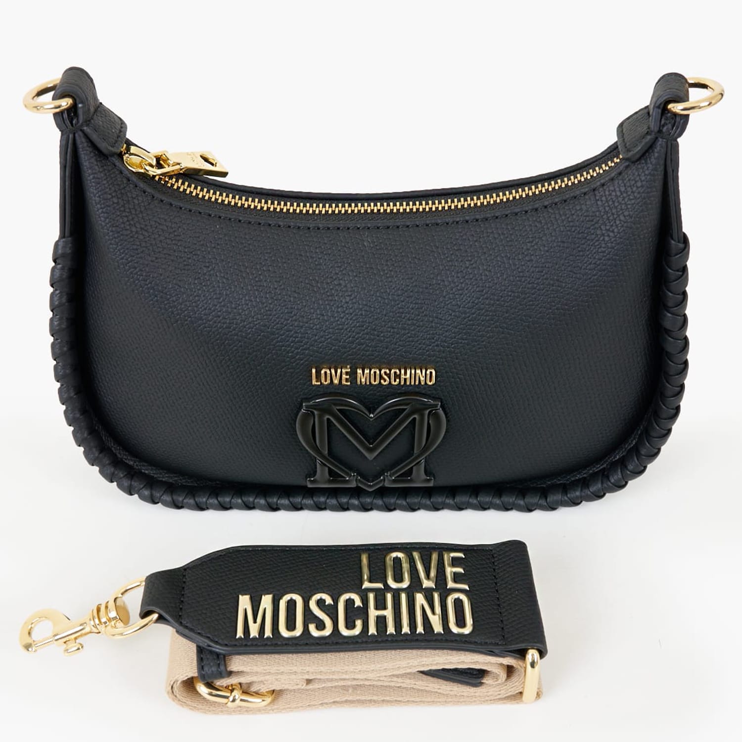 Γυναικείες Τσάντες JC4128 Μαύρο ECOleather Love Moschino Γυναικείες Τσάντες JC4128 Μαύρο ECOleather Love Moschino