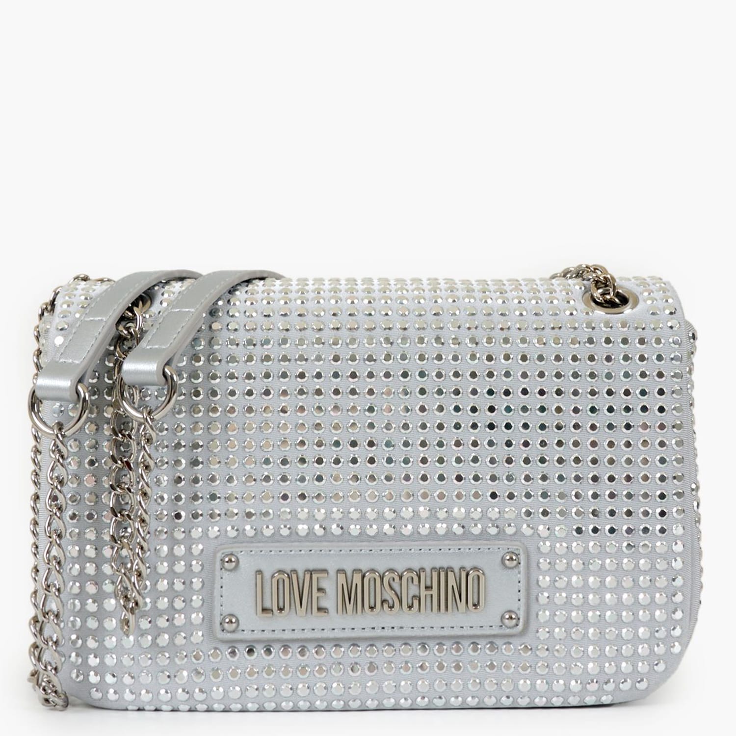 Γυναικείες Τσάντες JC4136 Ασημί ECOleather-Ύφασμα Love Moschino