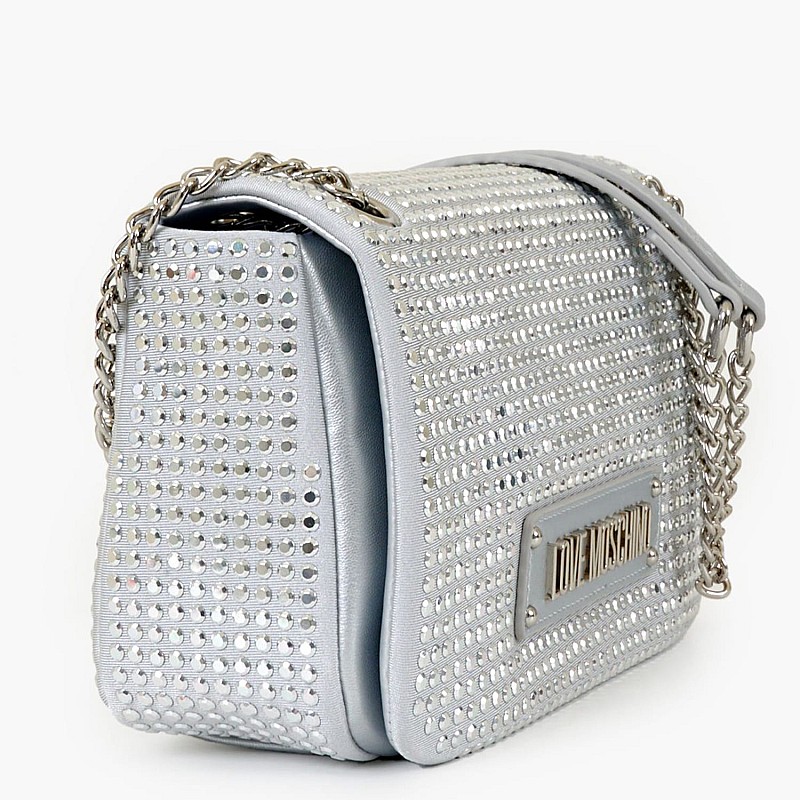 Γυναικείες Τσάντες JC4136 Ασημί ECOleather-Ύφασμα Love Moschino