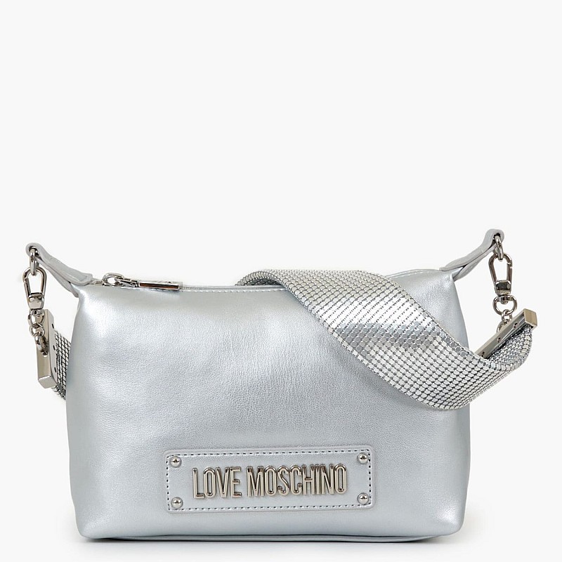Γυναικείες Τσάντες JC4140 Ασημί ECOleather Love Moschino