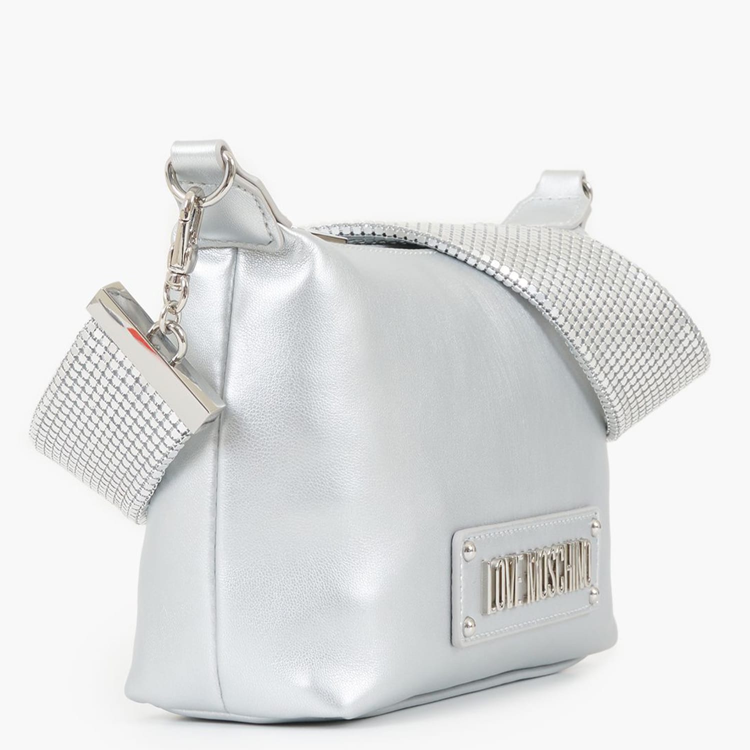 Γυναικείες Τσάντες JC4140 Ασημί ECOleather Love Moschino