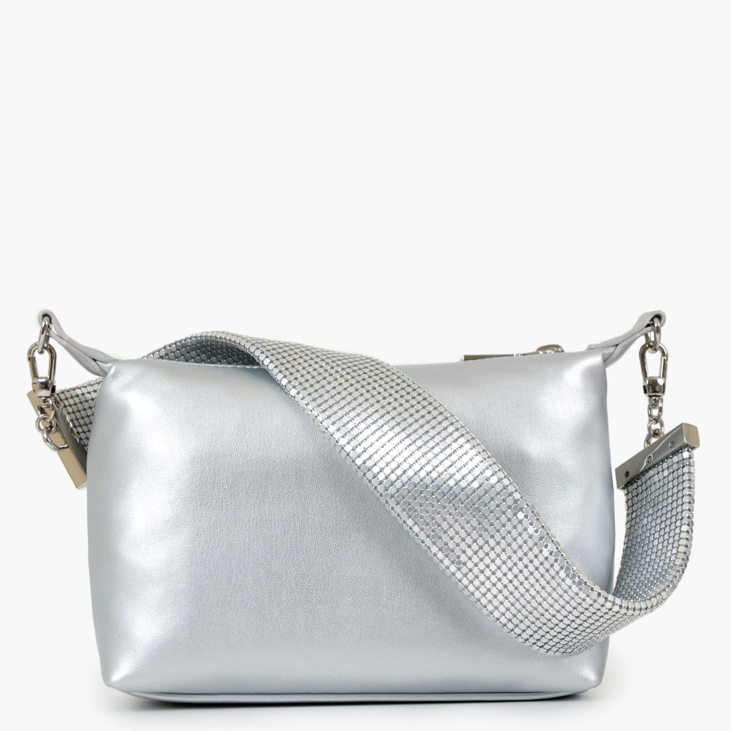Γυναικείες Τσάντες JC4140 Ασημί ECOleather Love Moschino Γυναικείες Τσάντες JC4140 Ασημί ECOleather Love Moschino