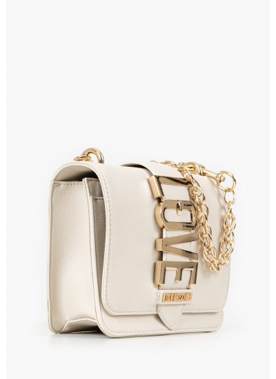 Γυναικείες Τσάντες JC4227 Μπεζ ECOleather Love Moschino
