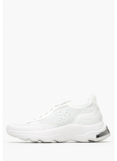 Women Casual Shoes Jami White ECOleather-Fabric DKNY