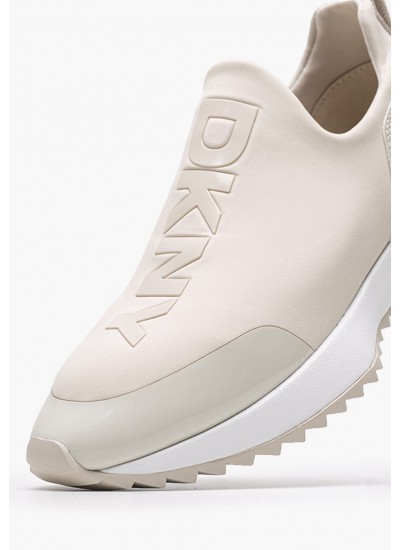 Women Casual Shoes Nallen Beige ECOleather-Fabric DKNY