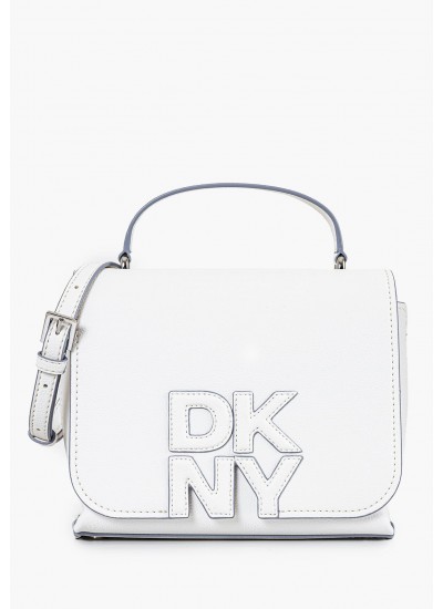 Women Bags Nicole.Satchel White ECOleather DKNY
