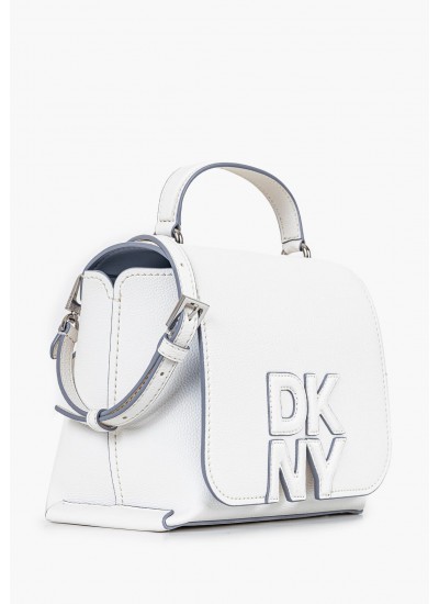 Women Bags Nicole.Satchel White ECOleather DKNY
