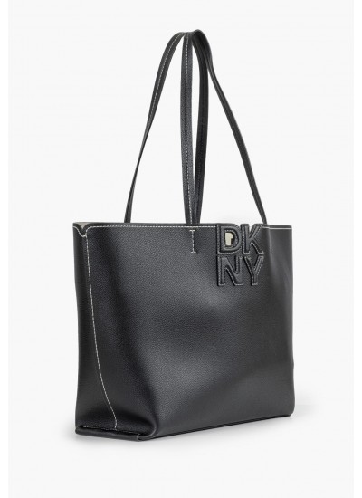 Women Bags Nicole.Tote Black ECOleather DKNY