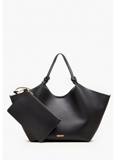 Women Bags Paula.Tote Black ECOleather DKNY