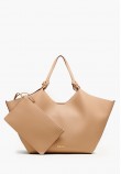 Women Bags Paula.Tote Beige ECOleather DKNY