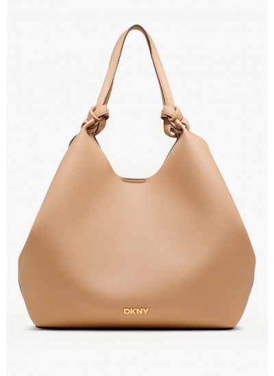 Women Bags Paula.Tote Beige ECOleather DKNY