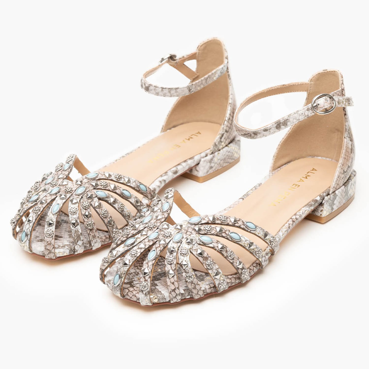 Γυναικεία Flats V250400 Ασημί Δέρμα Alma En Pena Γυναικεία Flats V250400 Ασημί Δέρμα Alma En Pena