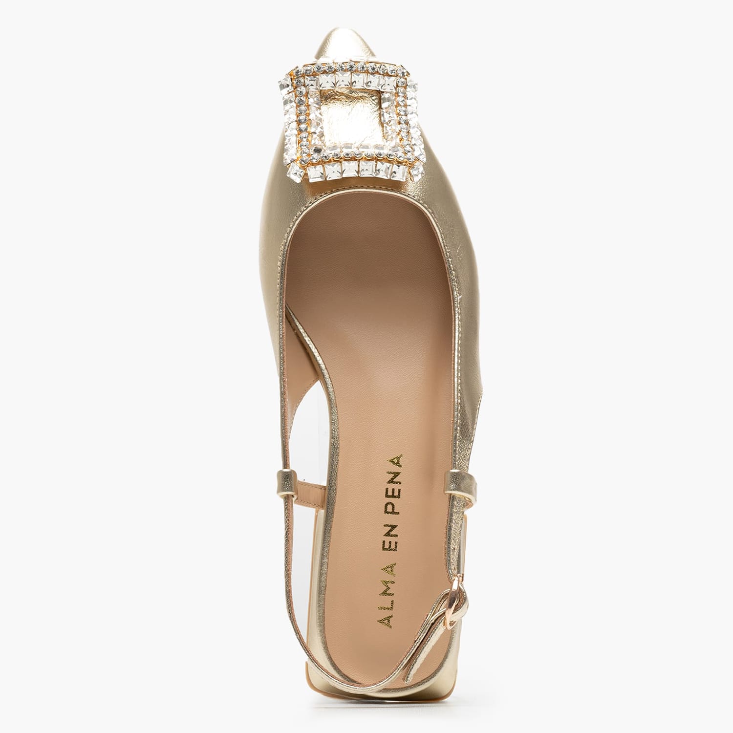 Women Flats V250480 Gold Leather Alma En Pena Women Flats V250480 Gold Leather Alma En Pena