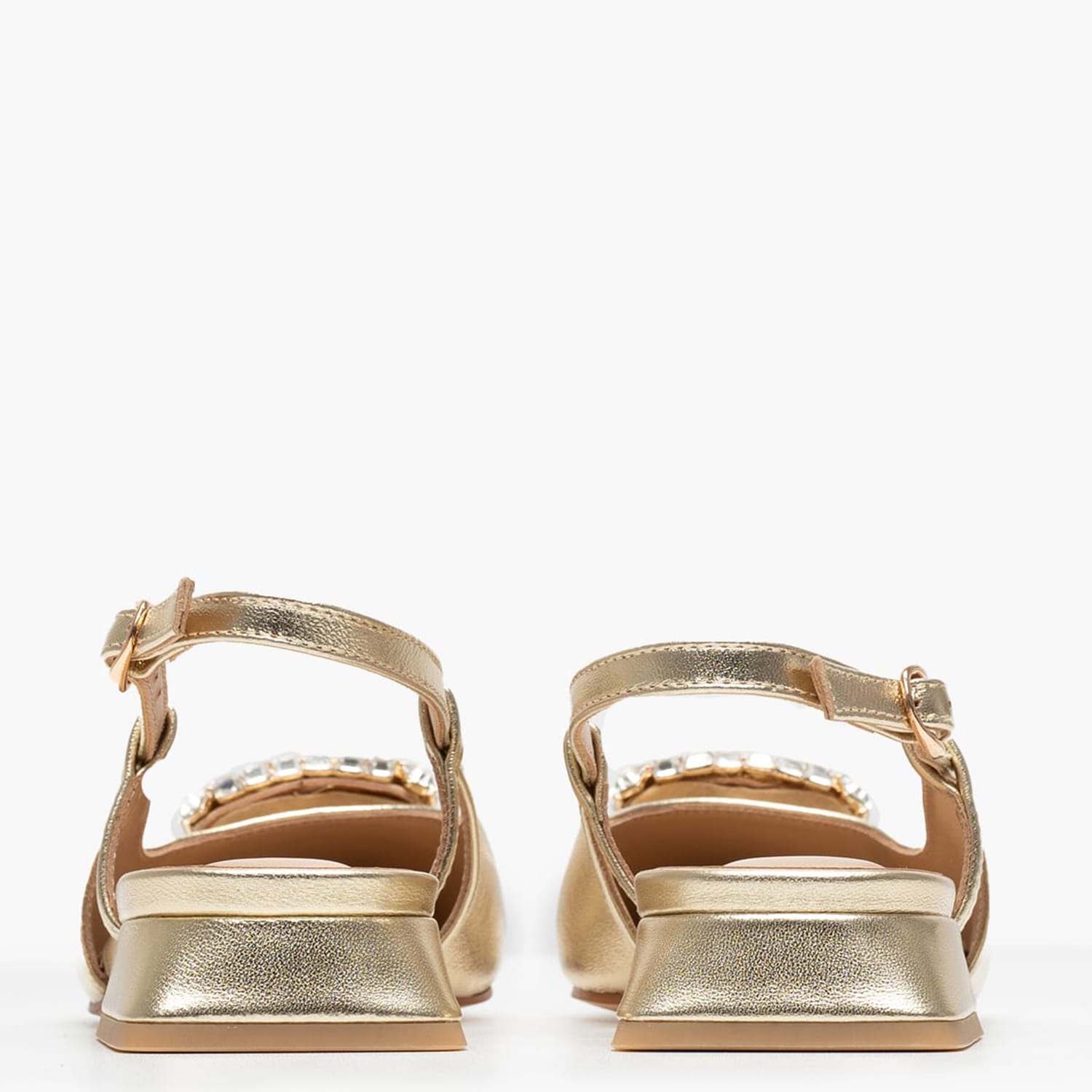 Women Flats V250480 Gold Leather Alma En Pena Women Flats V250480 Gold Leather Alma En Pena