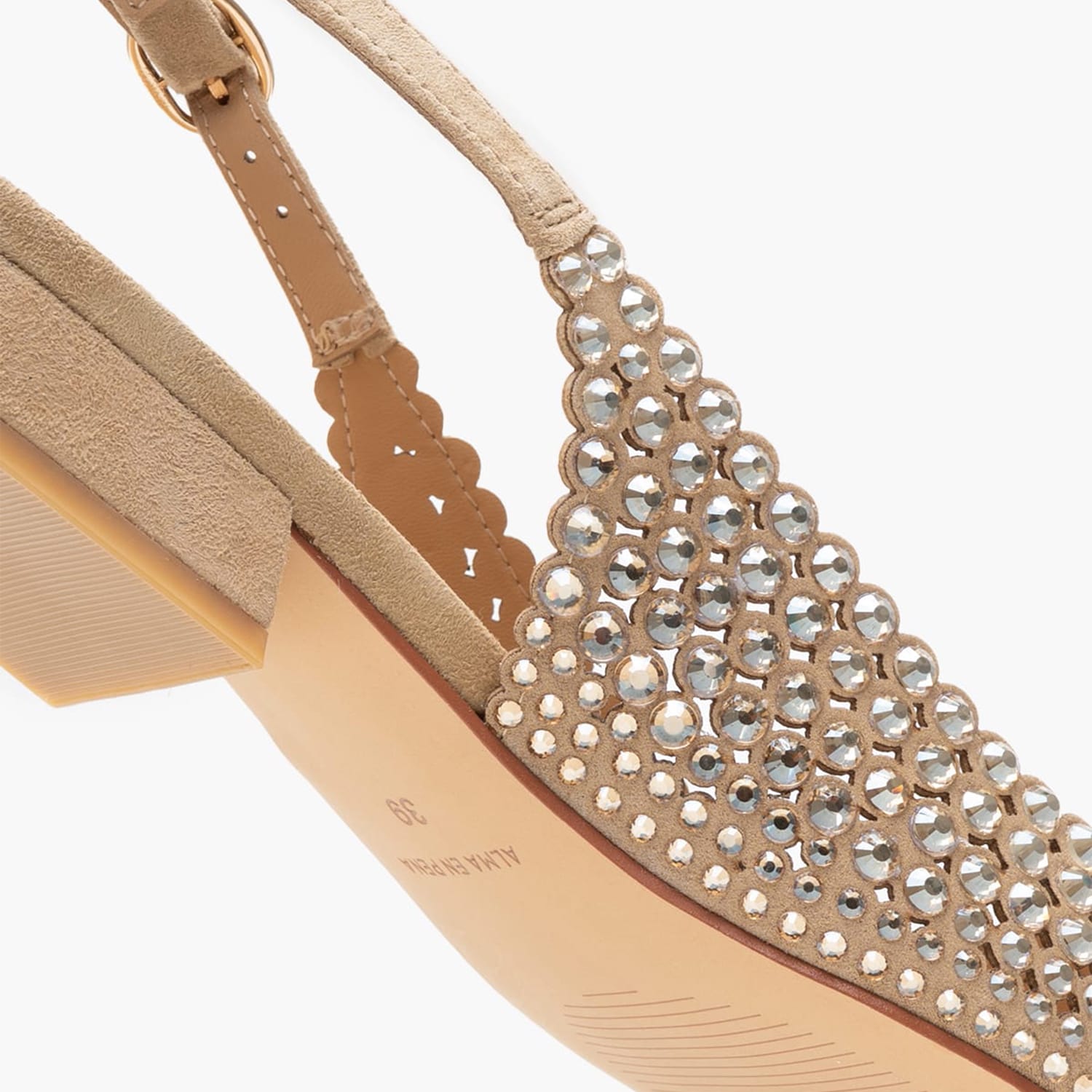 Women Flats V250488 Beige Strass Alma En Pena Women Flats V250488 Beige Strass Alma En Pena
