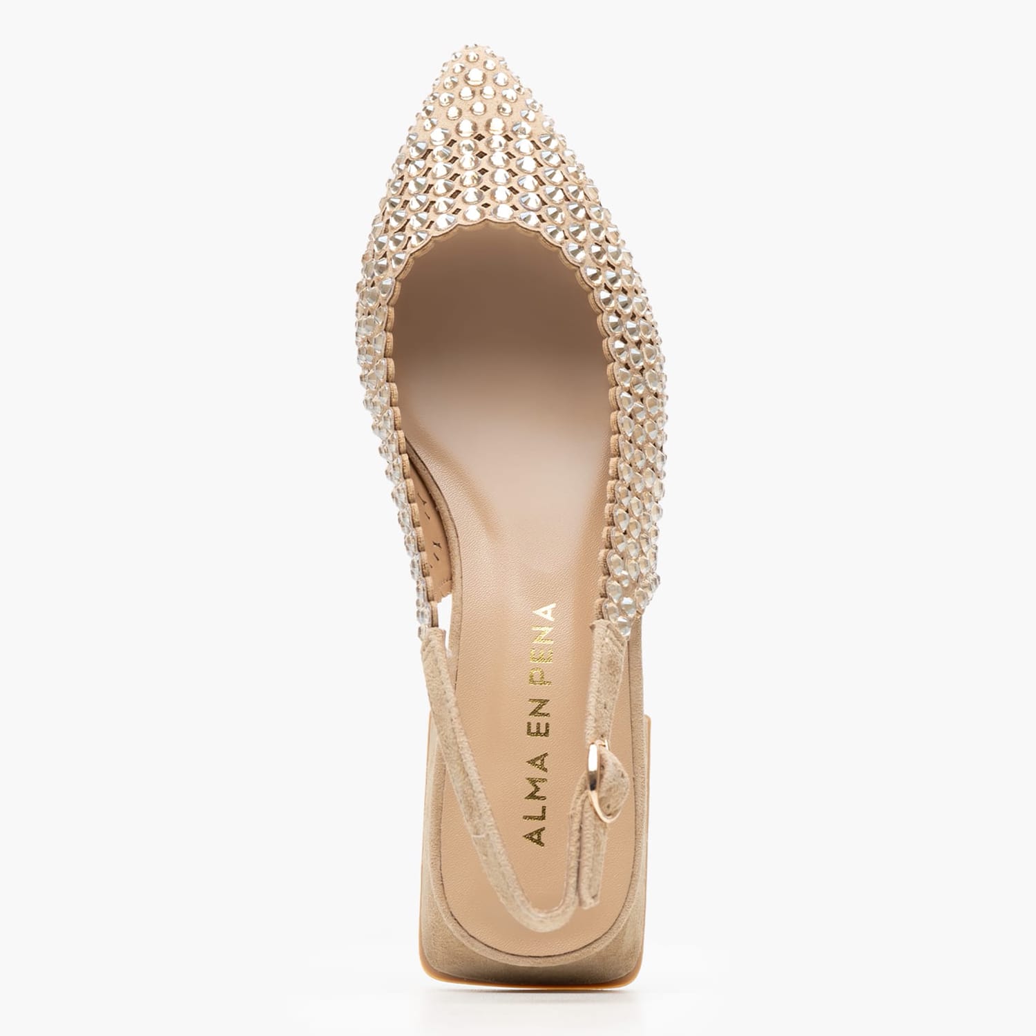 Women Flats V250488 Beige Strass Alma En Pena Women Flats V250488 Beige Strass Alma En Pena