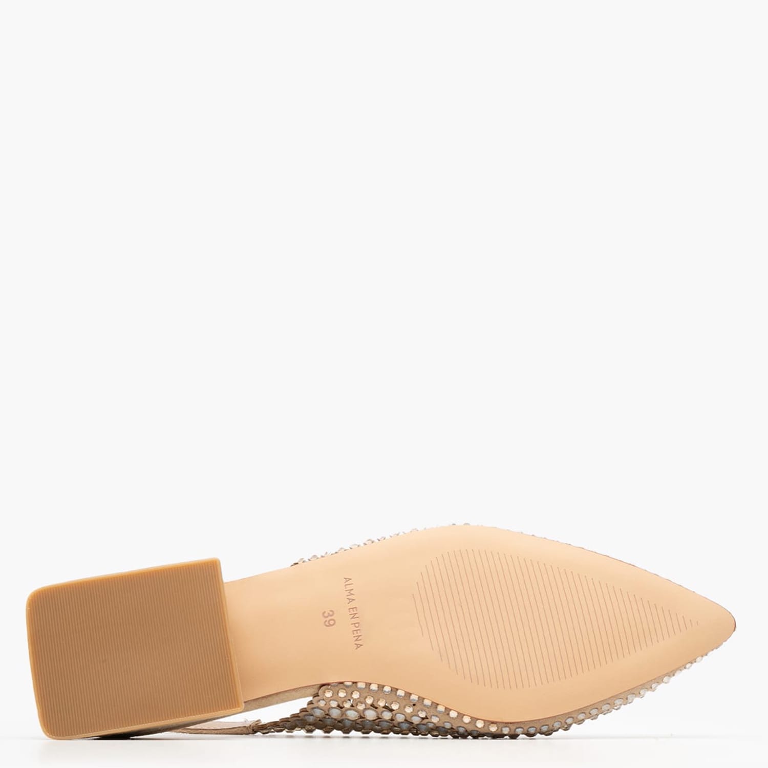 Women Flats V250488 Beige Strass Alma En Pena Women Flats V250488 Beige Strass Alma En Pena