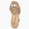 Women Platforms High V251308 Beige Buckskin Alma En Pena Women Platforms High V251308 Beige Buckskin Alma En Pena
