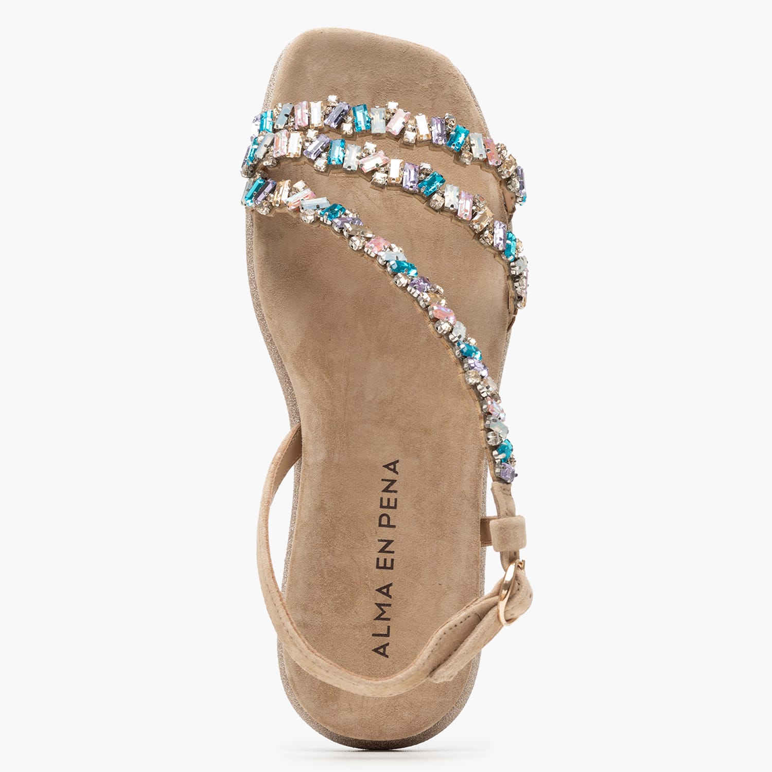 Γυναικεία Flats V251614 Μπεζ Strass Alma En Pena Γυναικεία Flats V251614 Μπεζ Strass Alma En Pena