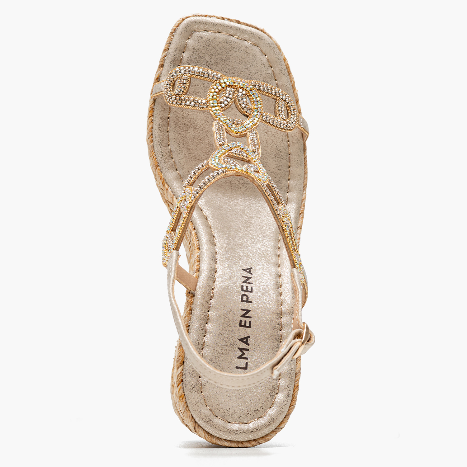 Women Platforms High V2551261 Gold Strass Alma En Pena