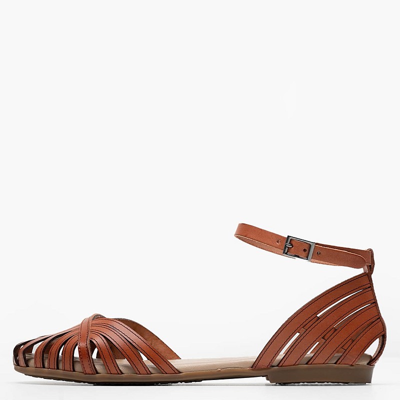 Γυναικεία Flats 7001 Ταμπά Δέρμα Porronet