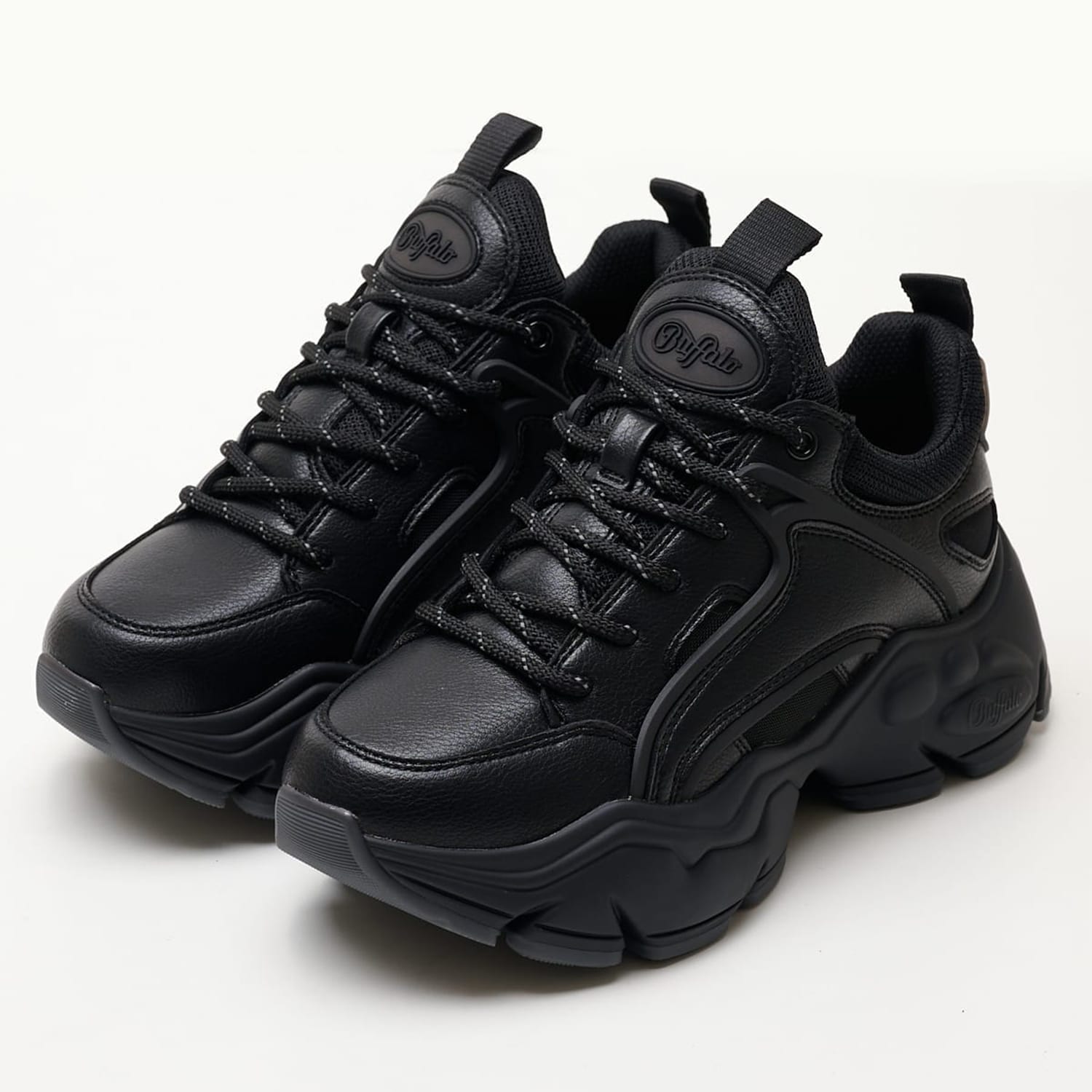 Γυναικεία Παπούτσια Casual Binary.C.Lth Μαύρο ECOleather Buffalo Γυναικεία Παπούτσια Casual Binary.C.Lth Μαύρο ECOleather Buffalo