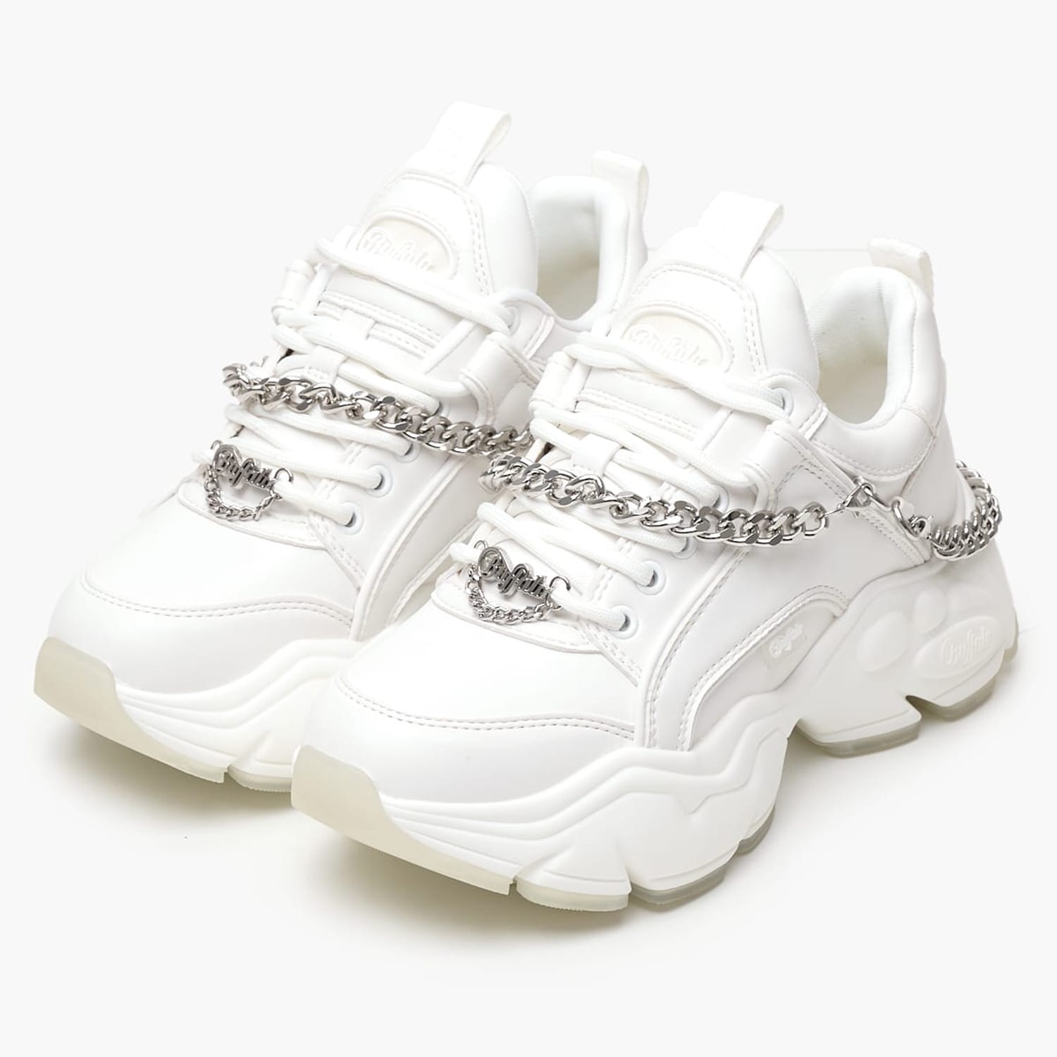 Γυναικεία Παπούτσια Casual Binary.Chain3.0 Άσπρο ECOleather Buffalo Γυναικεία Παπούτσια Casual Binary.Chain3.0 Άσπρο ECOleather Buffalo
