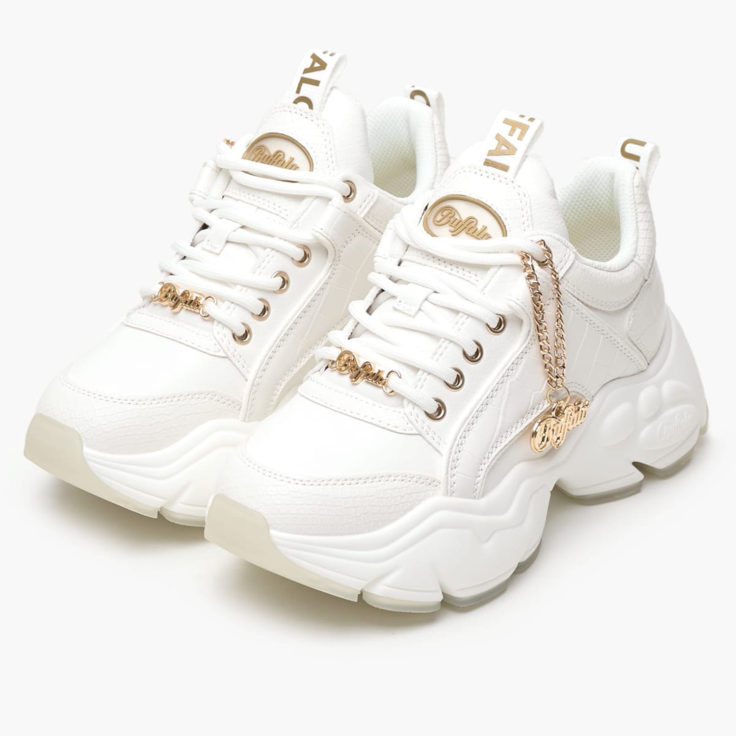 Γυναικεία Παπούτσια Casual Binary.Glam Άσπρο ECOleather Buffalo Γυναικεία Παπούτσια Casual Binary.Glam Άσπρο ECOleather Buffalo