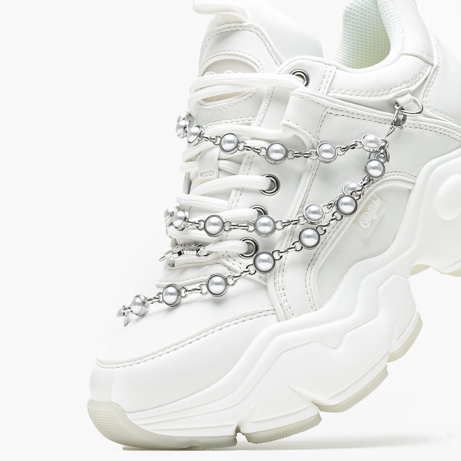 Γυναικεία Παπούτσια Casual Binary.Pearl Άσπρο ECOleather Buffalo
