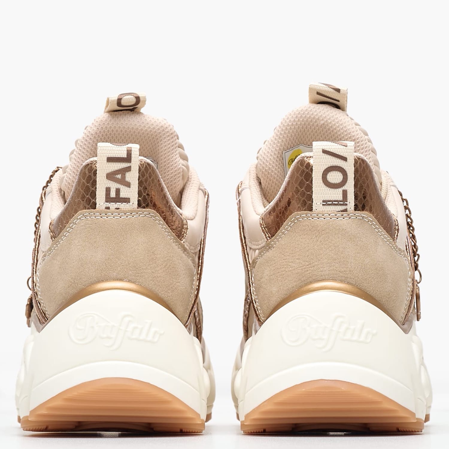 Γυναικεία Παπούτσια Casual Binary.Quilt Μπεζ ECOleather Buffalo Γυναικεία Παπούτσια Casual Binary.Quilt Μπεζ ECOleather Buffalo