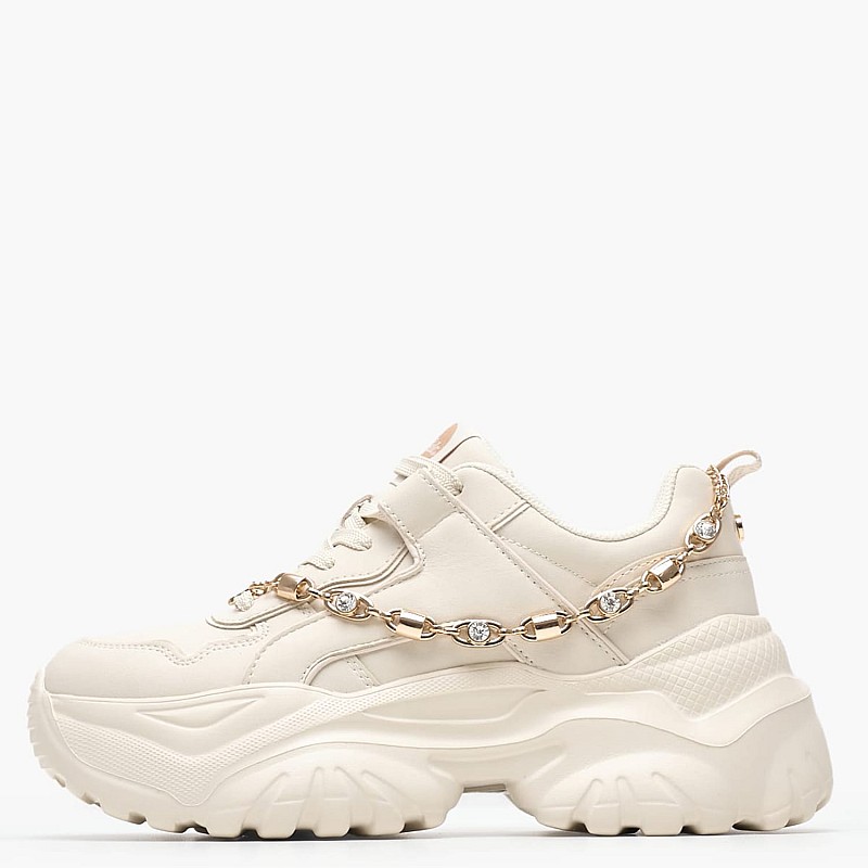 Γυναικεία Παπούτσια Casual Bliss.Chain Μπεζ ECOleather Buffalo