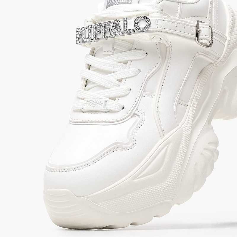 Women Casual Shoes Bliss.Glam White ECOleather Buffalo