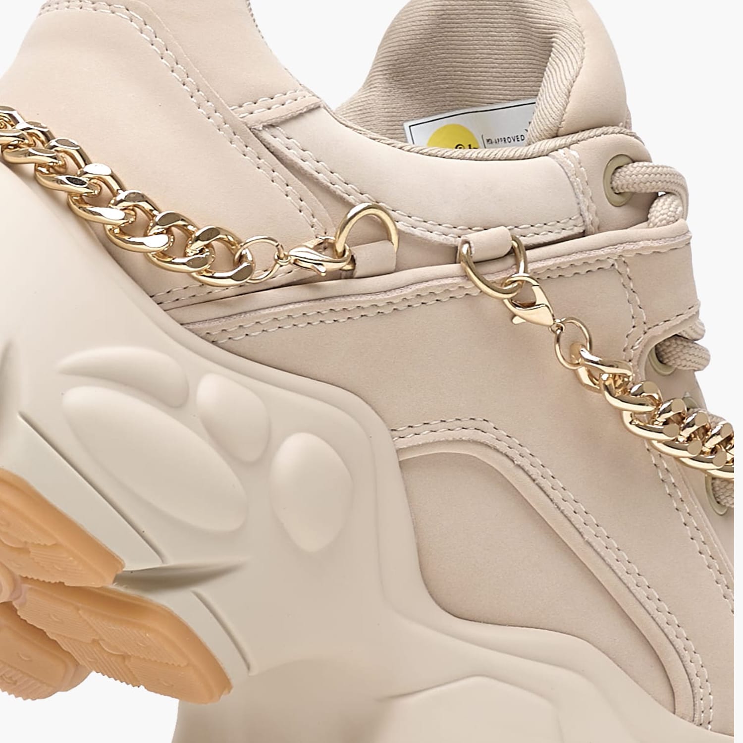 Γυναικεία Παπούτσια Casual Bnr.Chain3.0 Μπεζ ECOleather Buffalo Γυναικεία Παπούτσια Casual Bnr.Chain3.0 Μπεζ ECOleather Buffalo