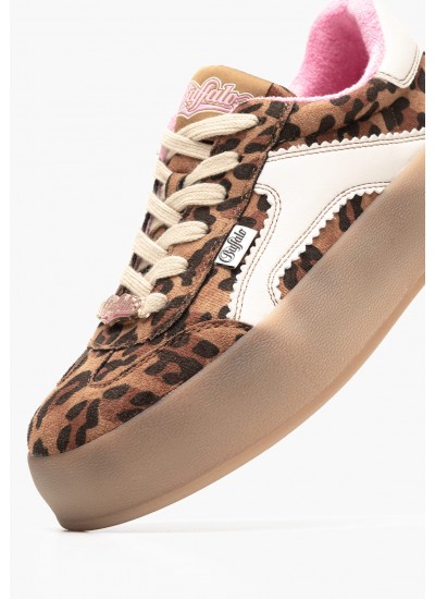 Women Casual Shoes Cajo Leopard ECOleather Buffalo