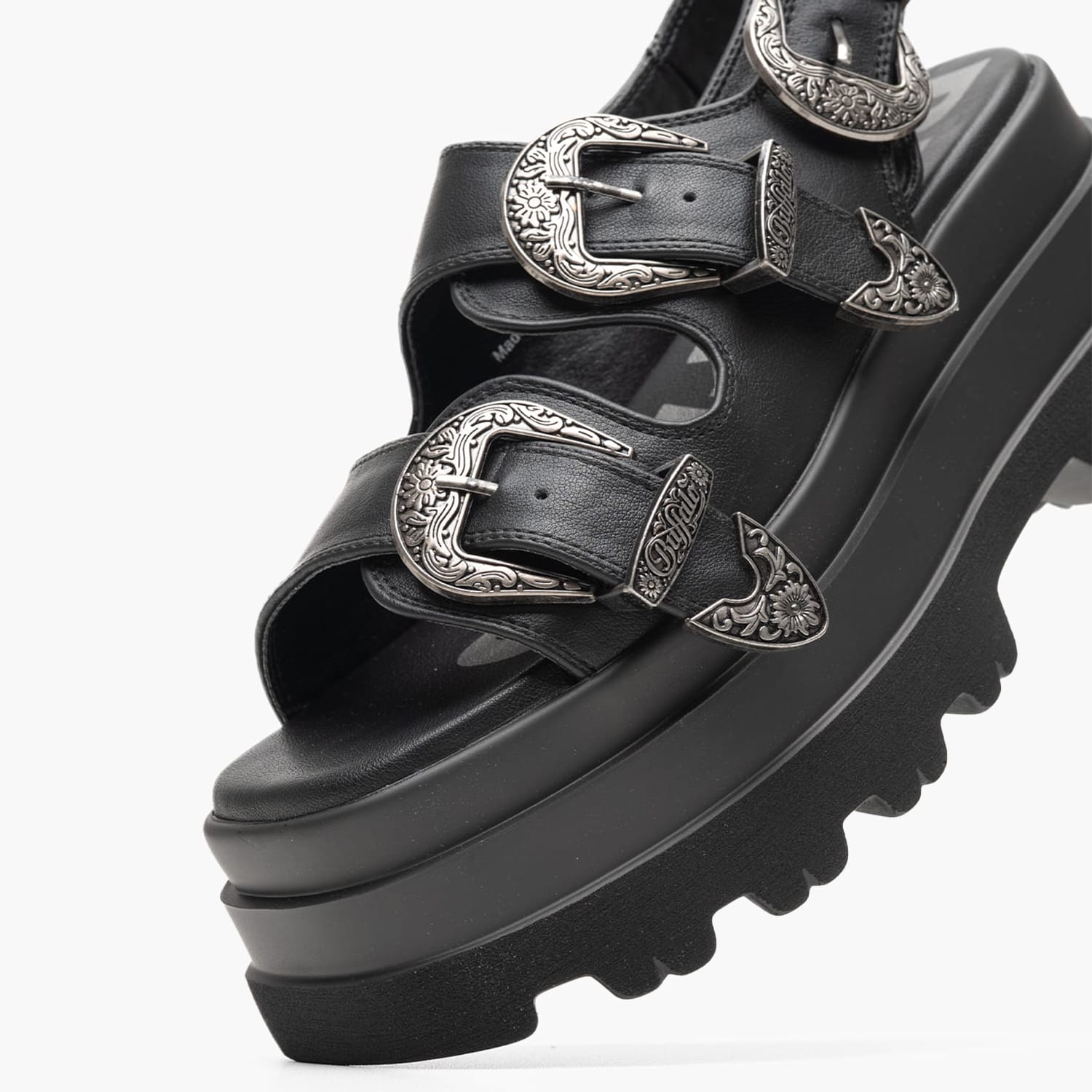 Γυναικεία Πέδιλα Jupiter Μαύρο ECOleather Buffalo