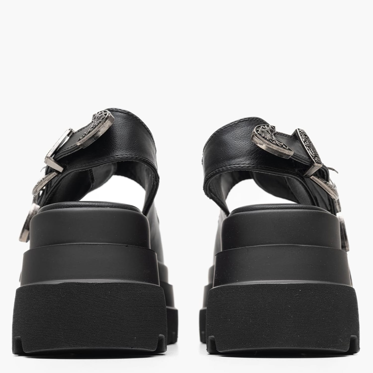 Γυναικεία Πέδιλα Jupiter Μαύρο ECOleather Buffalo Γυναικεία Πέδιλα Jupiter Μαύρο ECOleather Buffalo