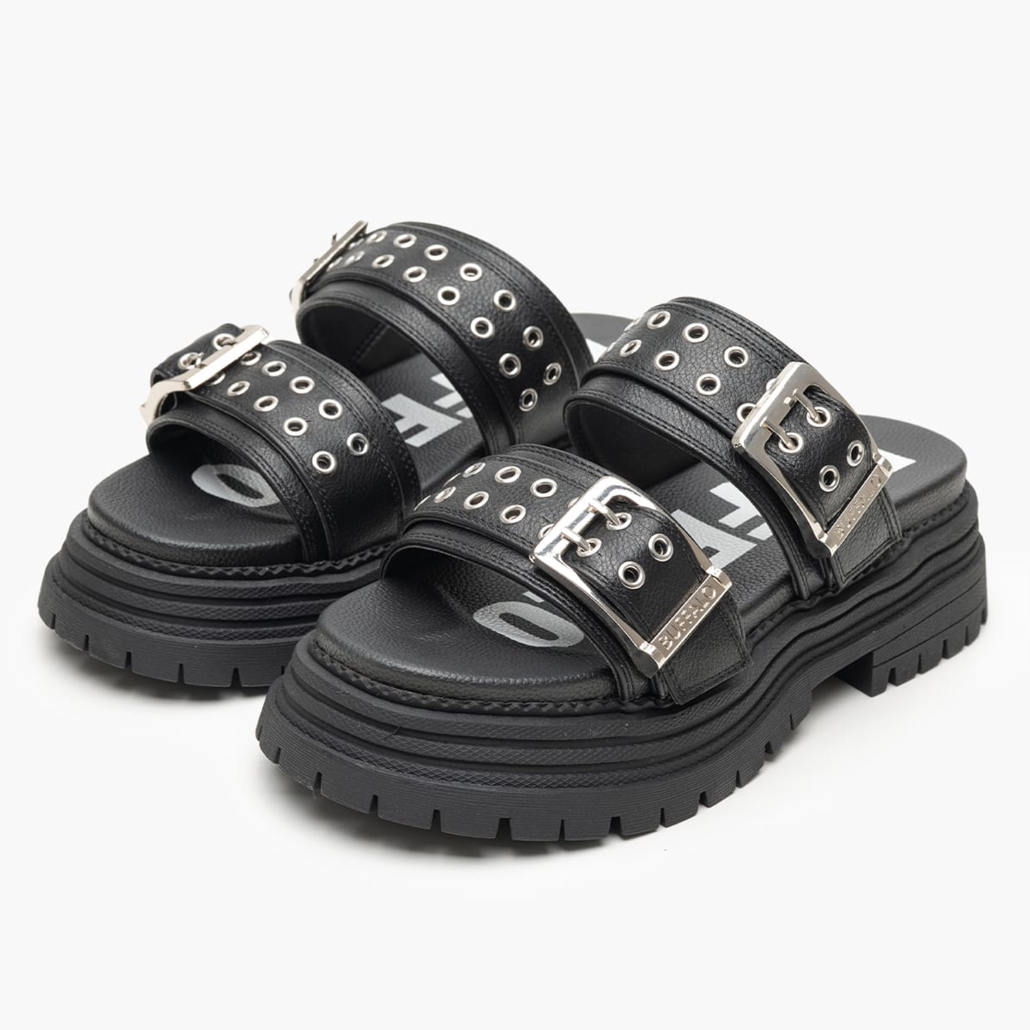 Γυναικεία Πέδιλα Lennox.Loop Μαύρο ECOleather Buffalo Γυναικεία Πέδιλα Lennox.Loop Μαύρο ECOleather Buffalo