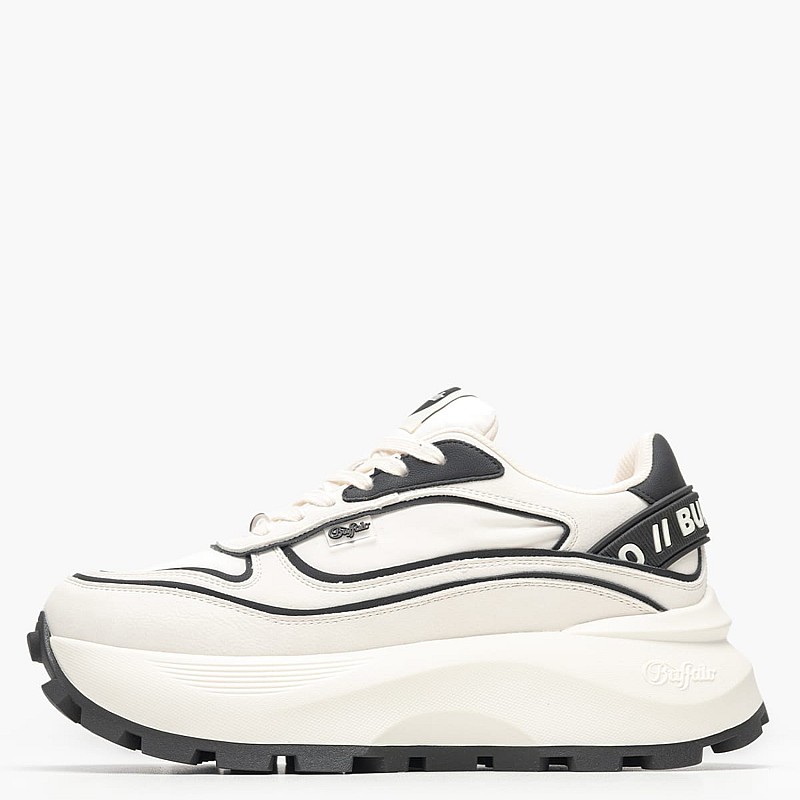 Women Casual Shoes Manhatten.One White ECOleather-Fabric Buffalo