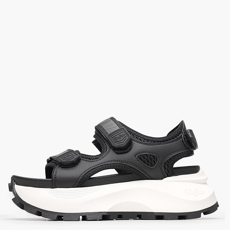Γυναικείες Πλατφόρμες Χαμηλές Manhatten Μαύρο ECOleather Buffalo