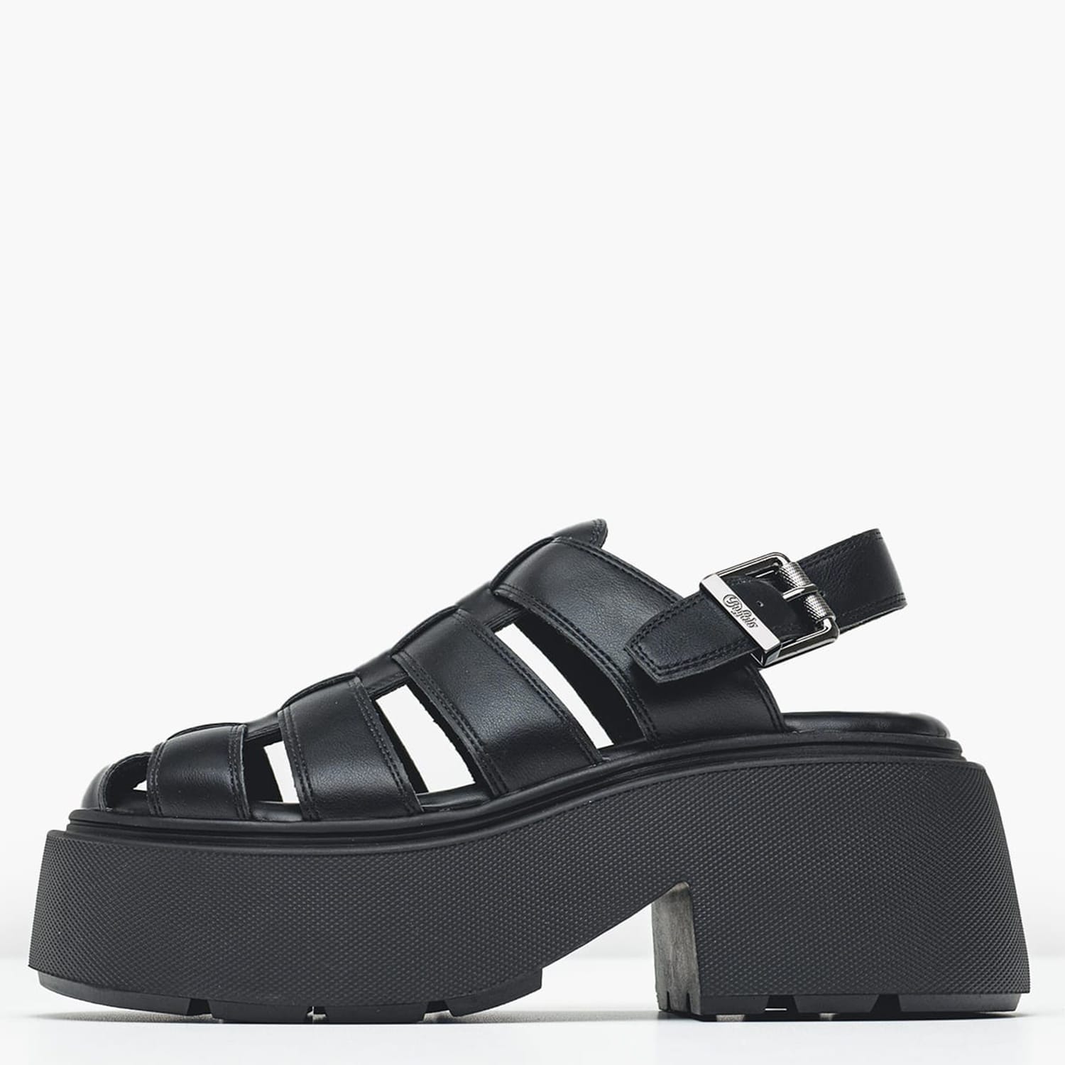 Γυναικεία Πέδιλα Vicious.Fisher Μαύρο ECOleather Buffalo